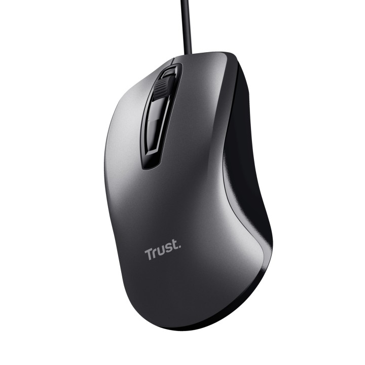 Ratón Trust Carve Óptico USB-A 1600dpi Negro (23733)