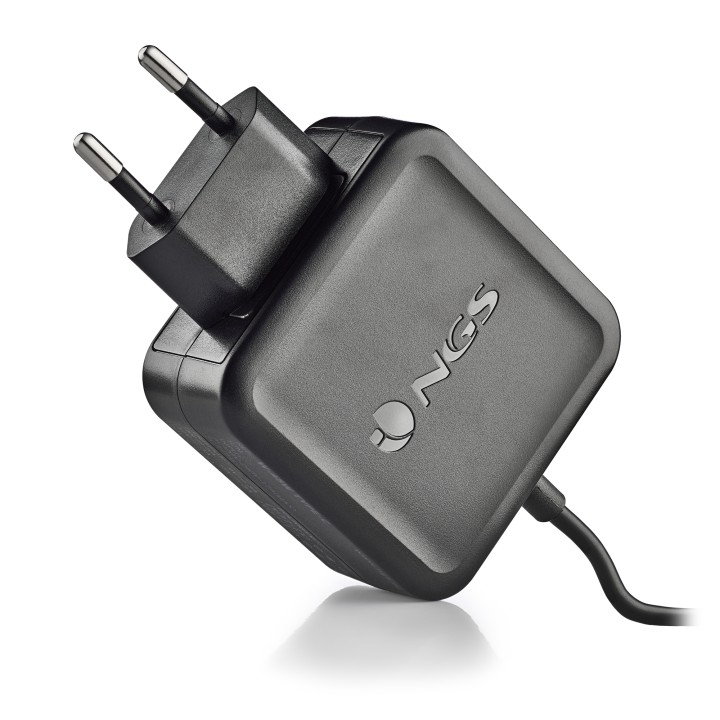 Cargador Pared NGS 45W Cable USB-C Negro (W-45WTYPEC)