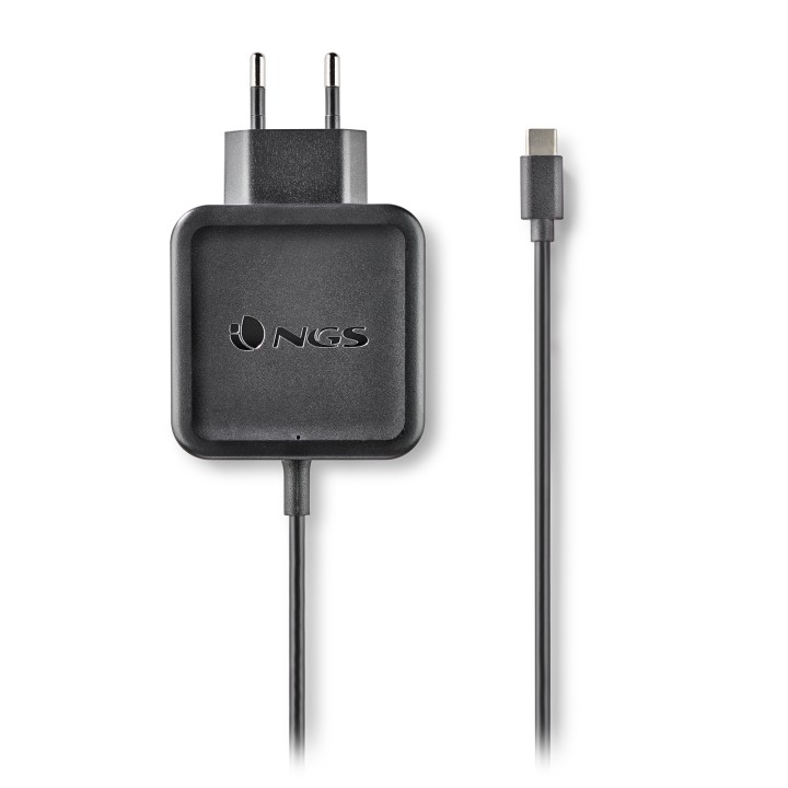 Cargador Pared NGS 45W Cable USB-C Negro (W-45WTYPEC)