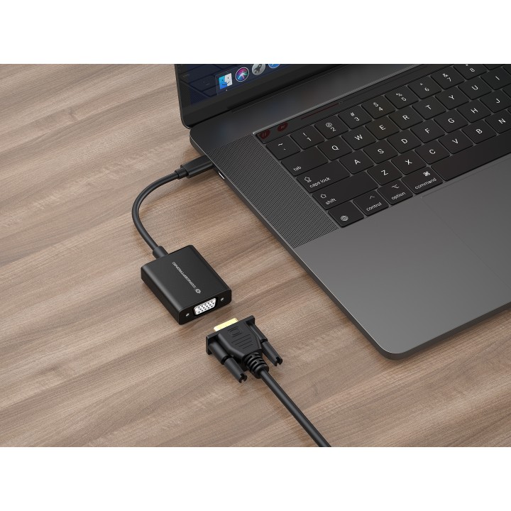 Cable CONCEPTRONIC USB-C/M a VGA/H 0.108m (ABBY05B)