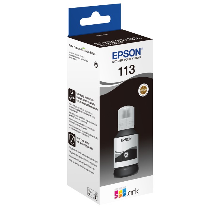 Tinta Epson EcoTank 113 Negro 127ml (C13T06B140)