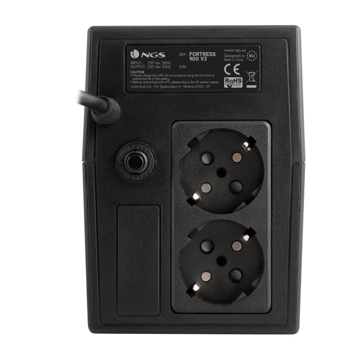 S.A.I NGS 900VA 360W 2xSchuko Negra (FORTRESS900V3)