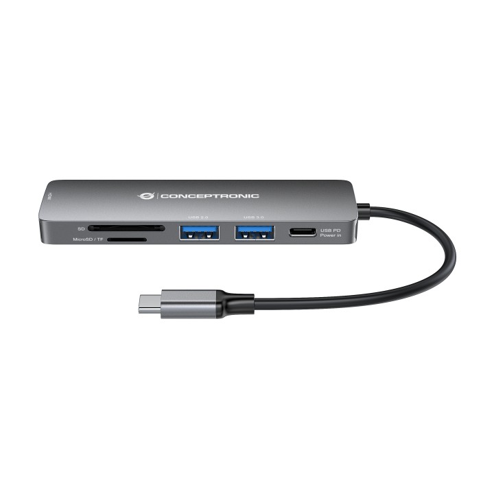 Docking CONCEPTRONIC USB-C 6en1 PD 60W (DONN11G)