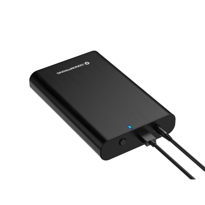 Caja CONCEPTRONIC SSD/HD 2.5"/3.5" USB3 Negra(DANTE02B)