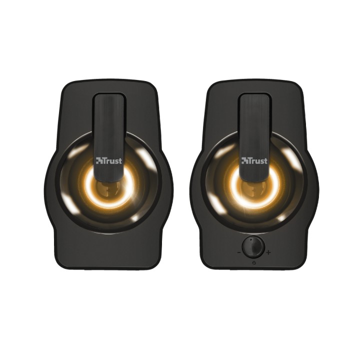 Altavoces Trust Gemi 2.0 6W RGB 3.5mm Negros (22948)