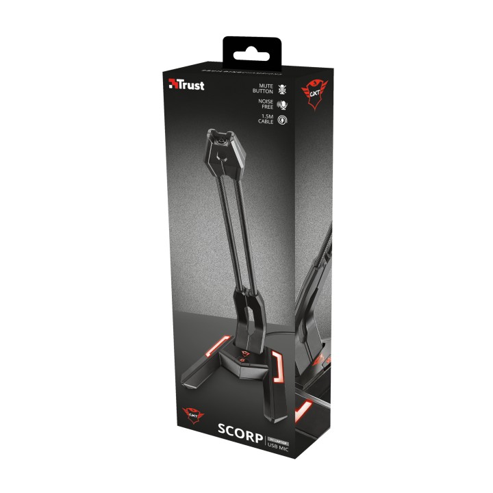 Micrófono de Sobremesa Trust GXT 210 USB Negro (20688)