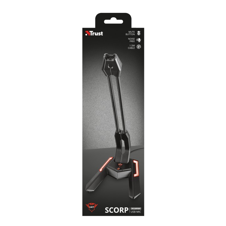 Micrófono de Sobremesa Trust GXT 210 USB Negro (20688)