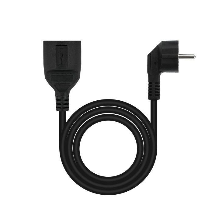 Nanocable Schuko/H a Schuko/M 3m Negro (10.22.0603-BK)