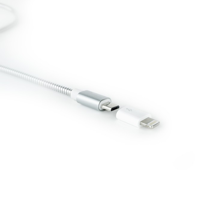 Nanocable Lightning/M a mUSB/H Blanco (10.10.4100)