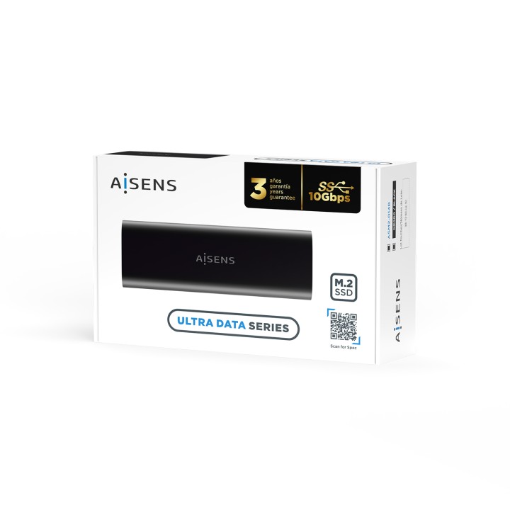 Caja AISENS SSD M.2/SATA USB-C 3.1 Negra (ASM2-014B)