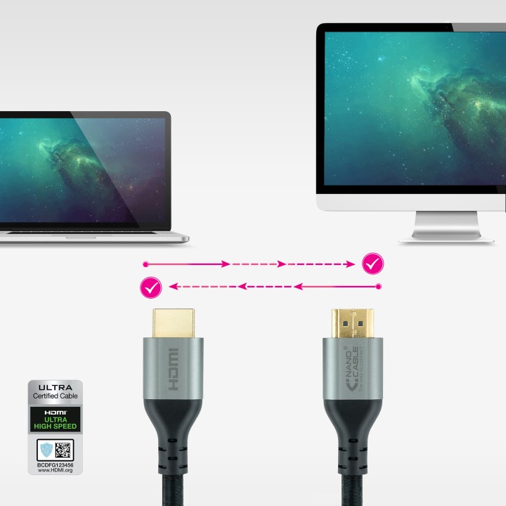 Nanocable HDMI A/M a HDMI A/M 2m Negro (10.15.8102)