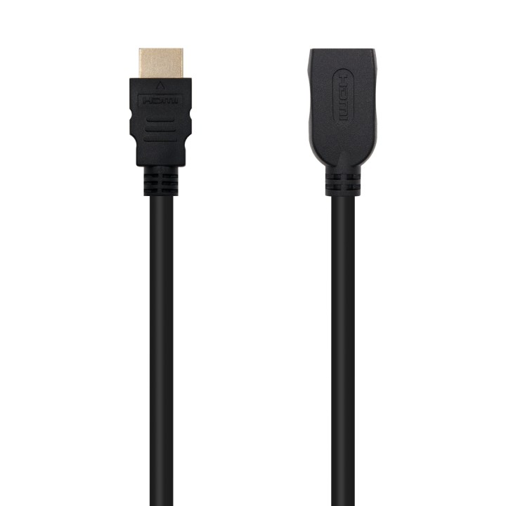 Nanocable HDMI A/M a HDMI A/H 1m Negro (10.15.1011)