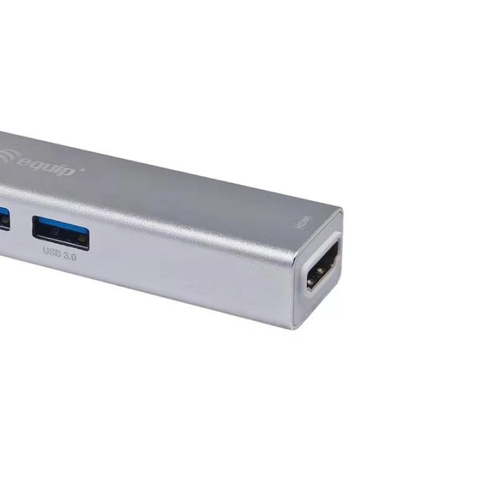 Adaptador EQUIP USB-C a HDMI/USB-A/Lector (EQ133480)