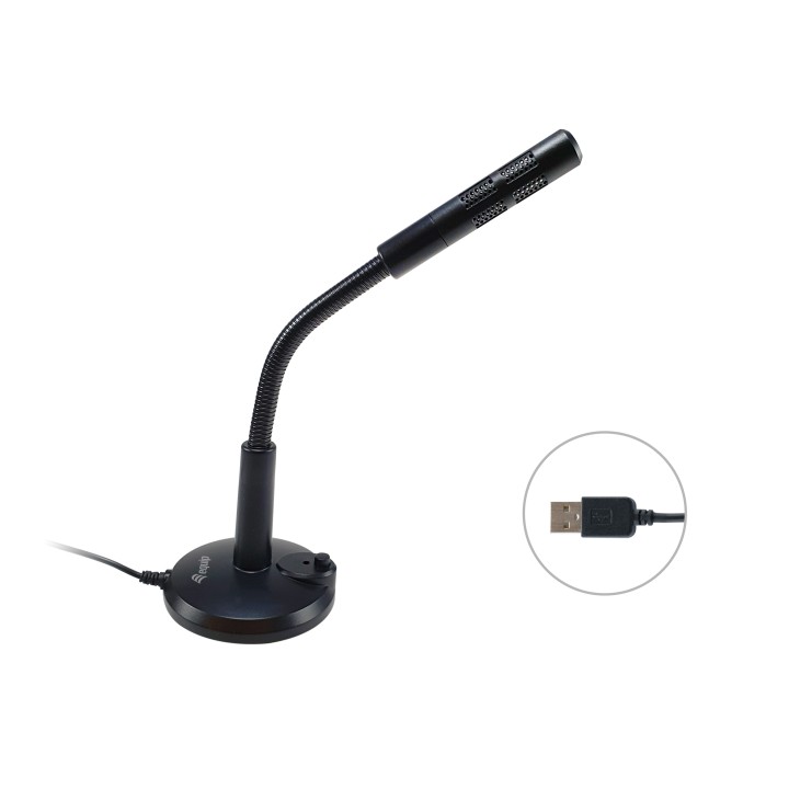 Microfóno Sobremesa EQUIP Life USB-A Negro (EQ245340)