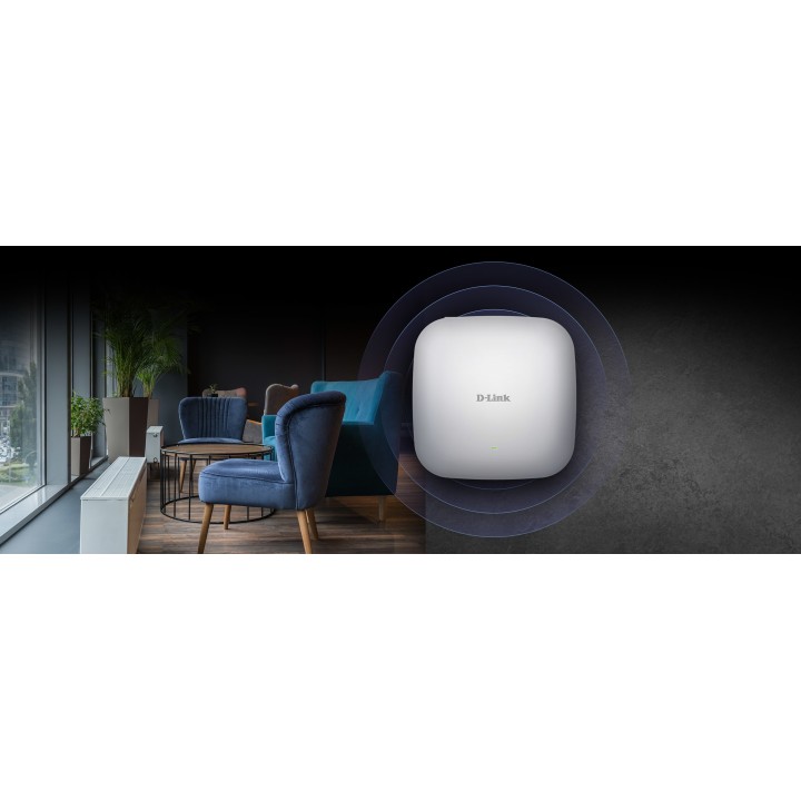 Pto Acceso D-Link AX1800 WiFi PoE Blanco (DAP-X2810)