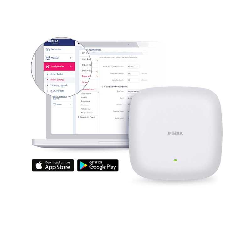 Pto Acceso D-Link AX1800 WiFi PoE Blanco (DAP-X2810)