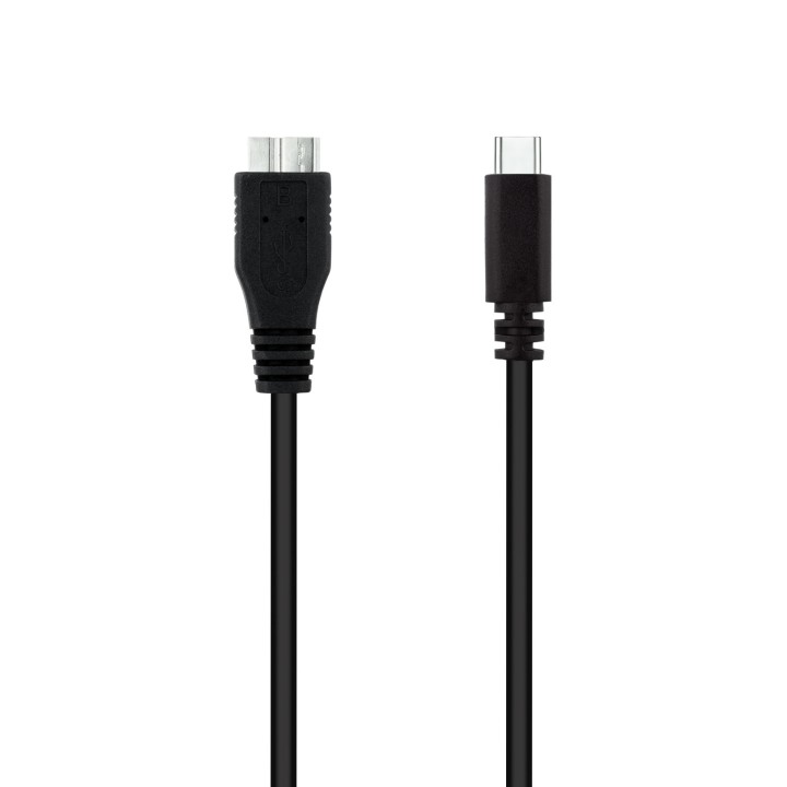Nanocable USB-C/M a mUSB/M 1m Negro (10.01.1201-BK)