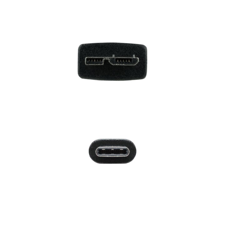 Nanocable USB-C/M a mUSB/M 1m Negro (10.01.1201-BK)