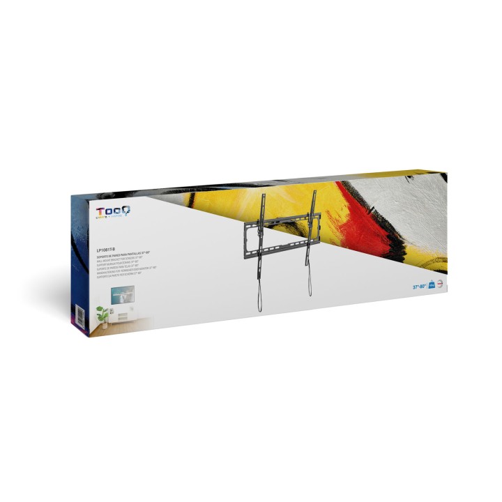 Soporte Pared TOOQ 37-80" Inclinable 45Kg (LP1081T-B)
