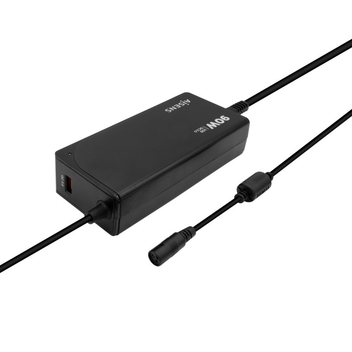 Cargador AISENS 90W 12 DC USB-A Negro (ASLC-90WAUTO-BK)