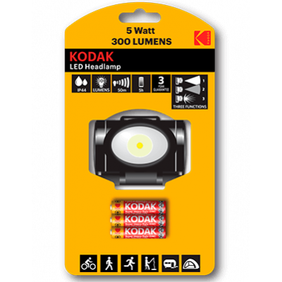 Kodak Linterna Led 300 lumens Frontal Ciclistas