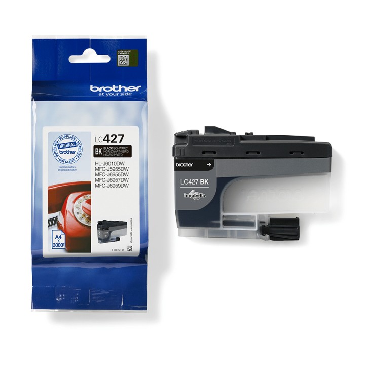 Tinta BROTHER Negro 3000 páginas (LC427BK)