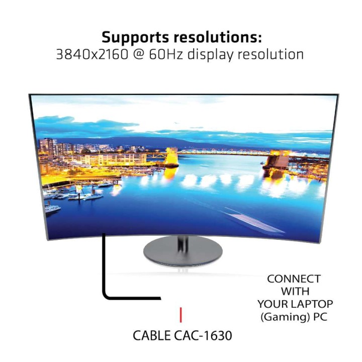 Cable Club 3D HDMI a HDMI+USB-C+MiniDP M/M (CAC-1630)