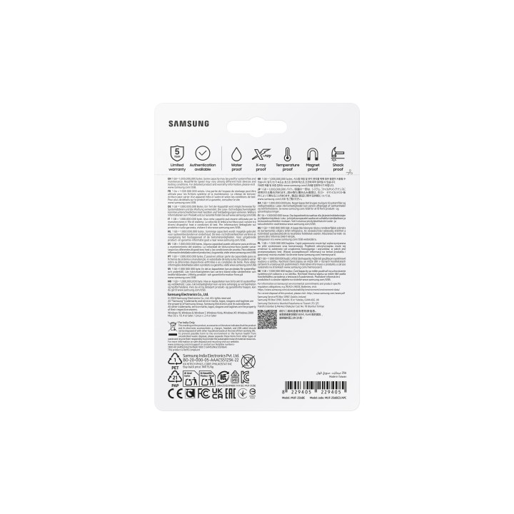 Pendrive Samsung Bar Plus 256Gb Plata (MUF-256BE3/APC)