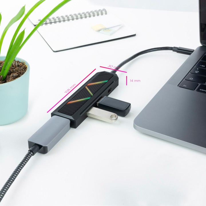 Hub Nanocable USB-C a 2USB-A 1USB-C 1HDMI (10.16.0401)