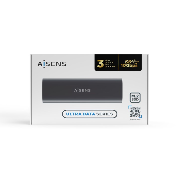 Caja AISENS SSD M.2/SATA USB-C 3.1 Gris (ASM2-015GR)