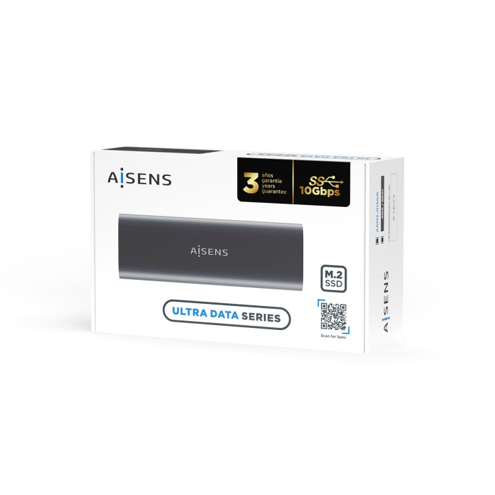Caja AISENS SSD M.2/SATA USB-C 3.1 Gris (ASM2-015GR)