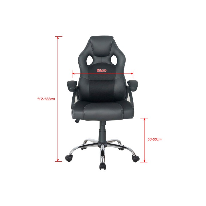 Silla de Oficina EQUIP Ergonómica Negra (EQ651016)