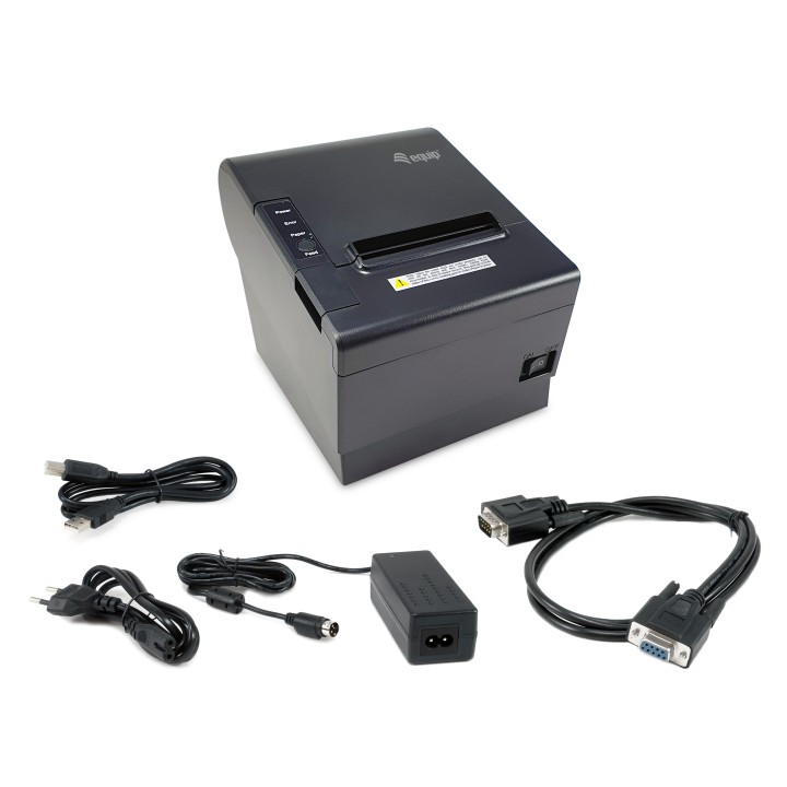 Impresora EQUIP 80mm USB-B RS232 RJ11 Negra (EQ351003)