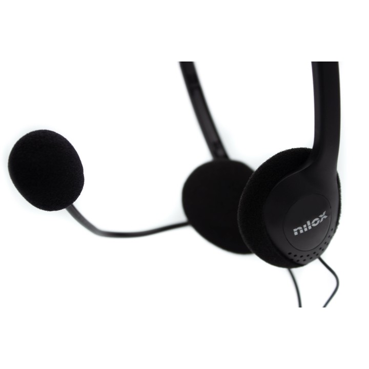 Auric+Micro NILOX Supraurales 3.5mm Negro (NXCM0000004)