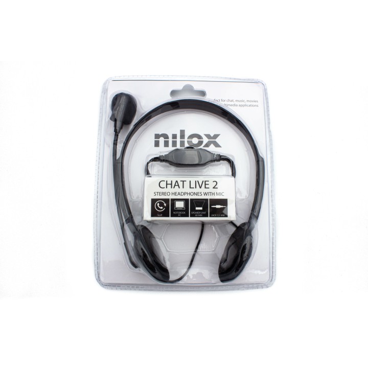 Auric+Micro NILOX Supraurales 3.5mm Negro (NXCM0000004)