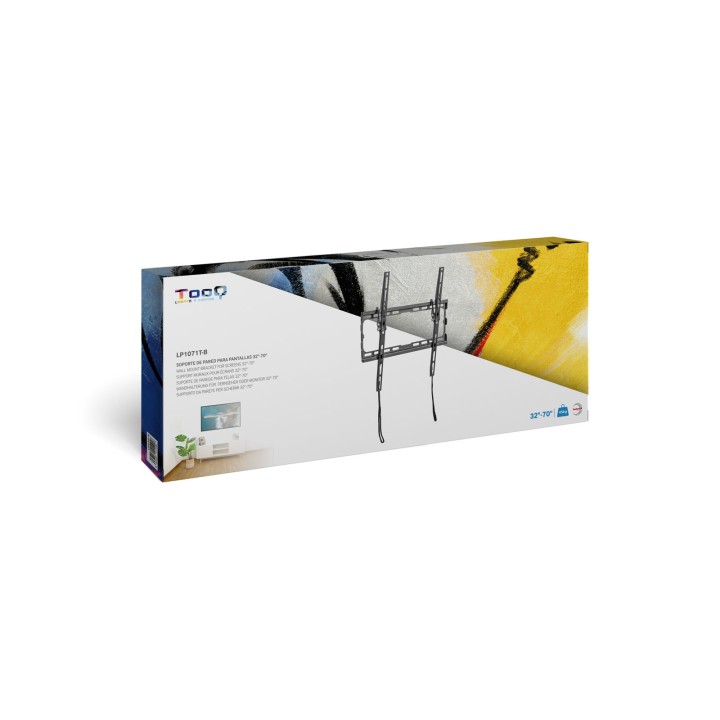 Soporte Pared TOOQ 32"-70" Inclinable 45Kg (LP1071T-B)