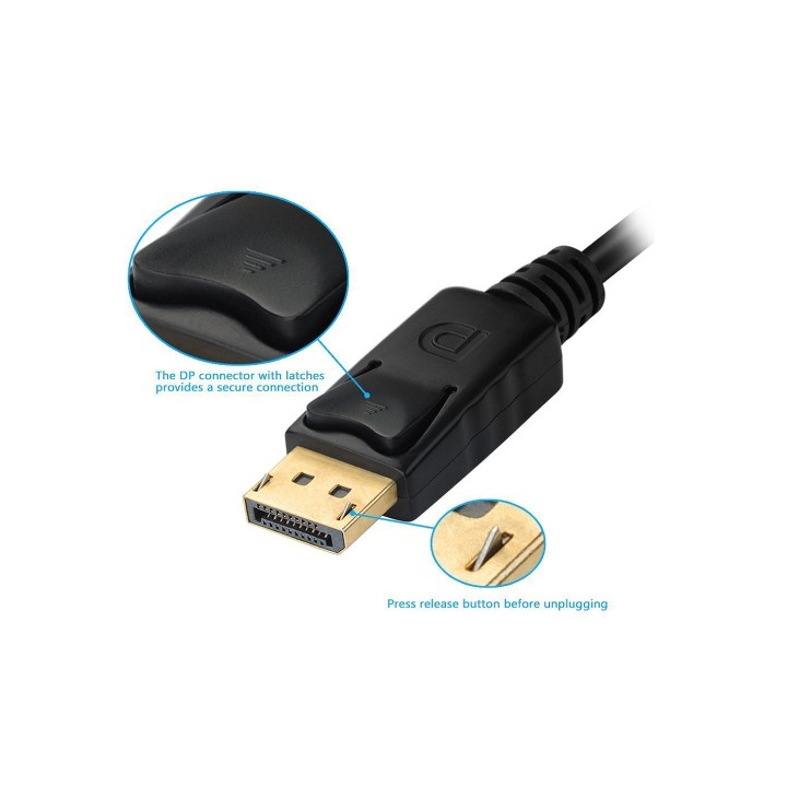 Cable EQUIP DP/M a VGA/HDMI/DVI/H 24cm Negro (EQ133441)