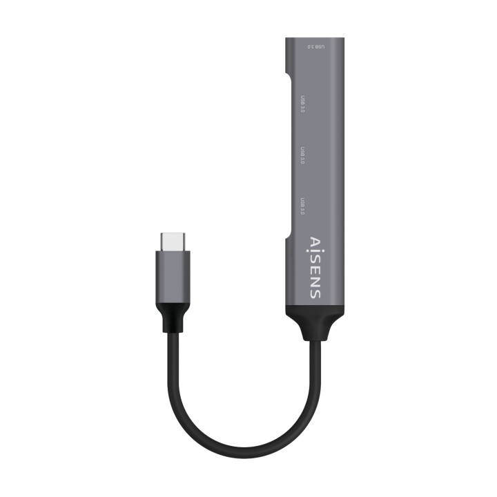 Hub AISENS USB-C 3.0 a 4xUSB-A 3.0 Gris (A109-0541)