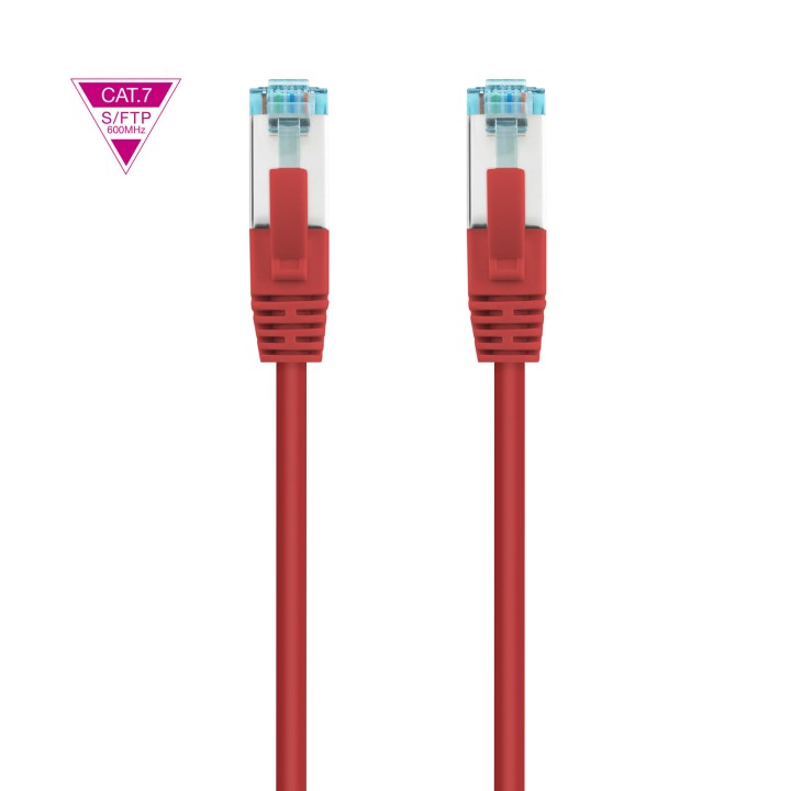 Latiguillo Nanocable Cat.7 25cm Rojo (10.20.1700-L25-R)