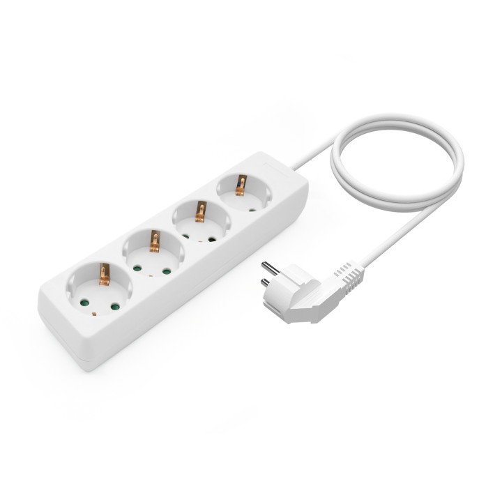 Regleta AISENS 4xSchuko Cable 1.4m Blanca (A154-0533)