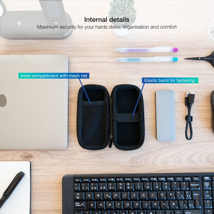 Funda TooQ para Caja Externa M2 Negra (TQBC-M201B)