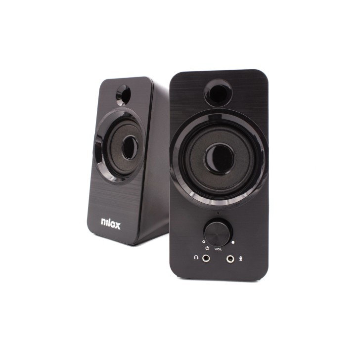 Altavoces NILOX 2.0 6W USB Negros (NXAPC02)