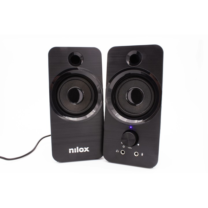 Altavoces NILOX 2.0 6W USB Negros (NXAPC02)
