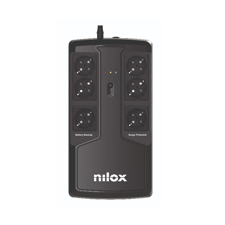 S.A.I. NILOX Premium 850VA 595W Negra (NXGCLIO8501X5V2)
