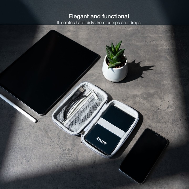 Funda TooQ para Caja Externa 2.5" Gris (TQBC-E2503G)