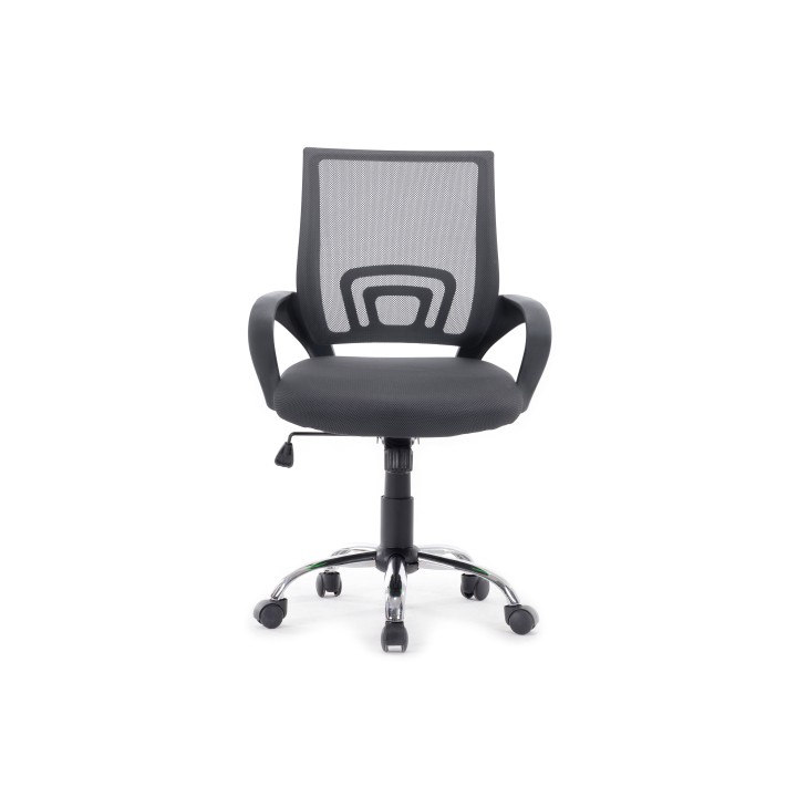 Silla de Oficina EQUIP Malla Gris Oscura (EQ651014)