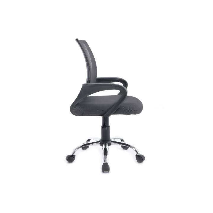 Silla de Oficina EQUIP Malla Gris Oscura (EQ651014)