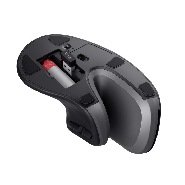Ratón Vertical Trust Verro Ergonómico RF Negro (23507)