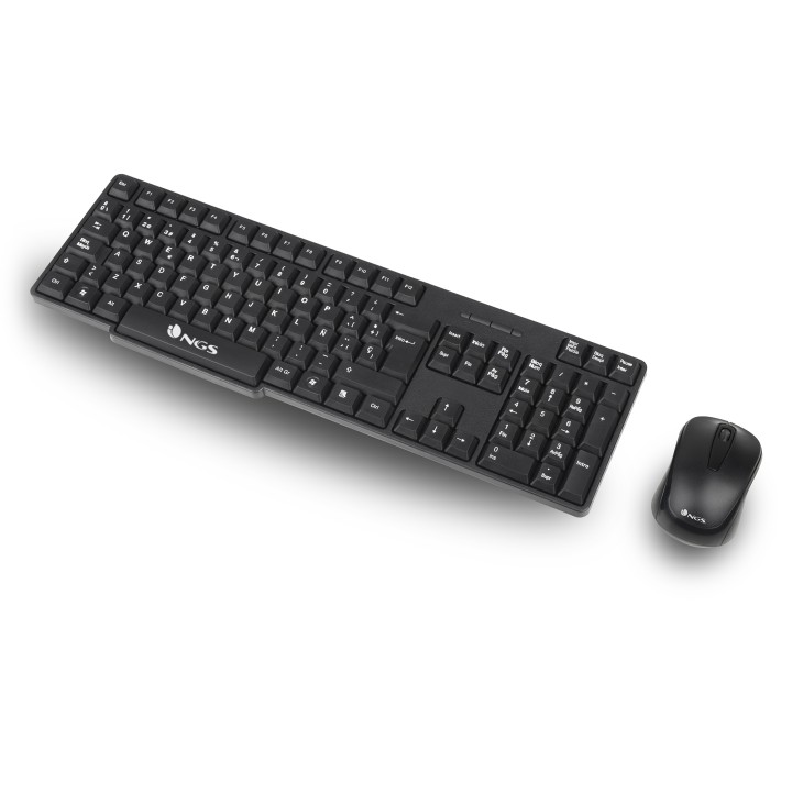 T+Ratón NGS Wireless 1200dpi Negro (EUPHORIAKIT)