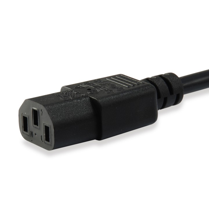 Cable Alimentación EQUIP C13/M a C14/H 3m (EQ112101)